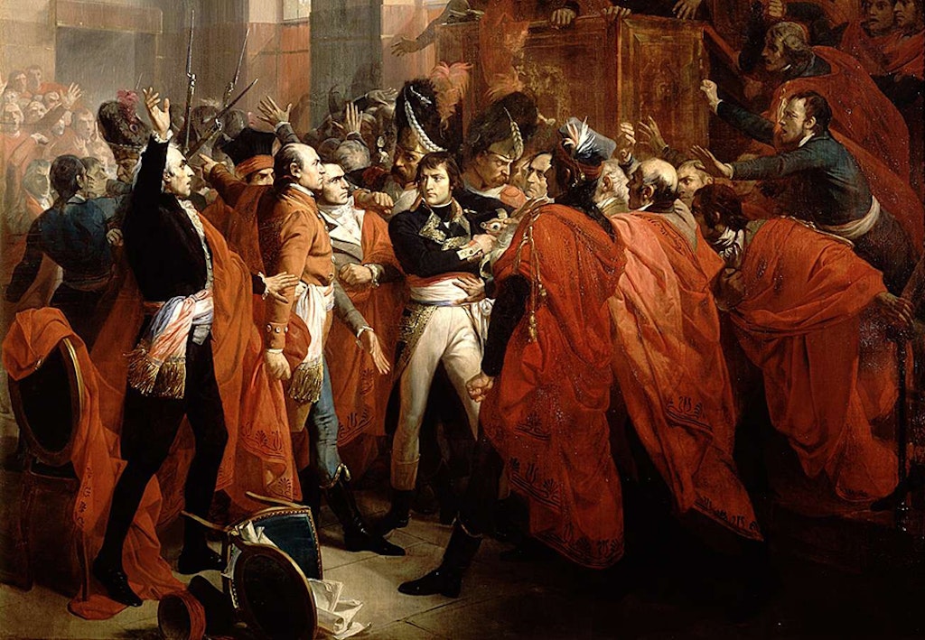 Napoleons statskupp Brumairekuppen.